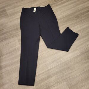 NWT Talbots Pants Work Office Comfort Fit High Waist Navy Size 10